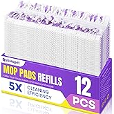 QuikMoprit 12 Pcs Power Mop Refills Pad, 5X Cleaning Multi-Surface Replacement for Swiffer Power Mop, Wet Pads Refill for Wood Floors &amp; More, Compatible with Swiffer PowerMop Pads &amp; Mopping Refills
