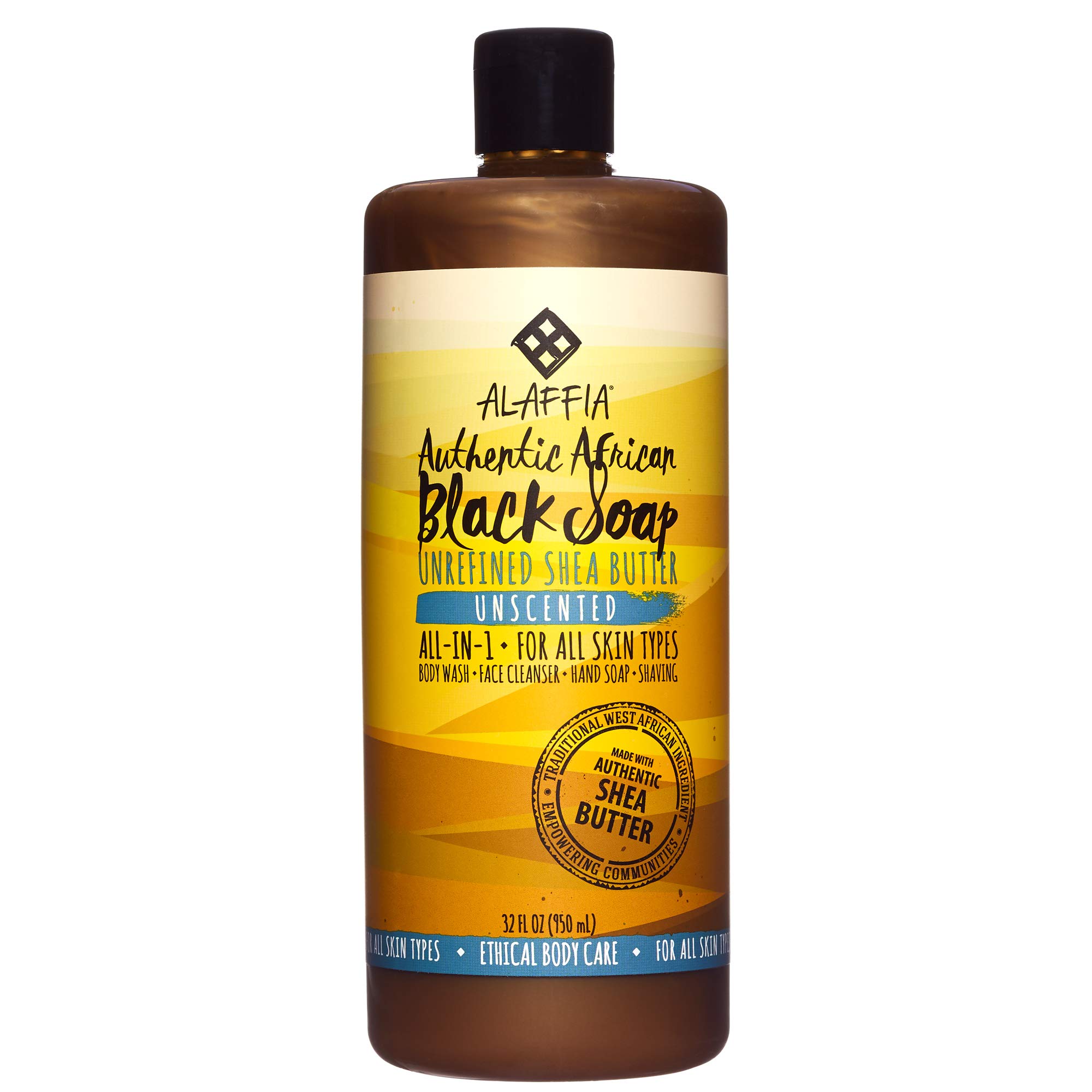 Alaffia Authentic African Black Soap, AllinOne Body