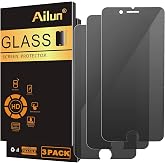 Ailun 3 Pack Privacy Screen Protector iPhone SE 2020/2022, iPhone 8/7/6/6s | iPhone SE 2020 2nd / 2022 3rd Generation, Tempered Glass, Anti Spy Private