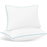 ezepilw Pillows Queen Size Set of 2 &ndash; Queen Bed Pillows for Sleeping, Down Alternative Pillows, Supportive Comfort, Hotel Style, Machine Washable, for Side Back Stomach Sleepers