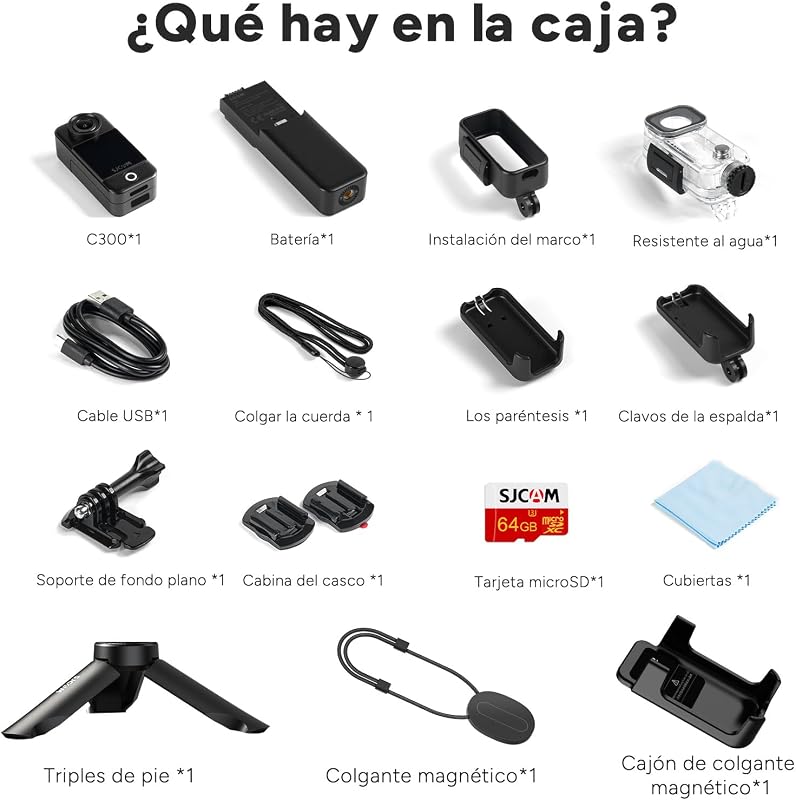 C300 Vlog Pack(64G),Camara Vlog con Batería de 7 Horas — foto 7 de 8