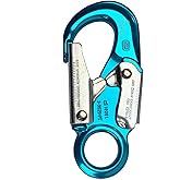 ProClimb Forged Aluminum Carabiner with Captive Eye, Blue