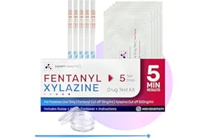 Signify Analytics Fentanyl & Xylazine Test Kit for Pills, Powders, and Liquids | 5 Combo Test Strips for Fentanyl & Xylazine | Reliable Testing Strips for Pills, Powders, and Liquids