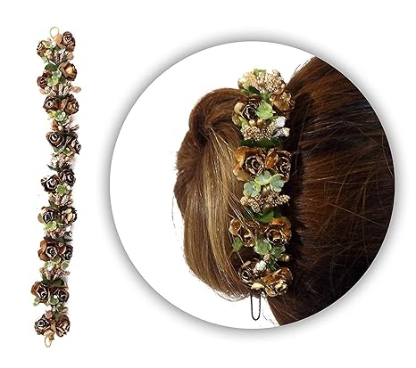 Buy Boxo Traditional South Indian Gajra For Hair Bun Decoration