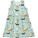 Vozoza Summer Girl Dresses Sleeveless Cotton Dress Baby Toddler Girl Outfits Girls Clothes Size 2t-8Y