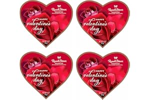 SMILING SWEETS Russell Stover Valentine's Day Gift Box Assorted Chocolates - Pack of 4 - Delicious Treats in Decorated Packaging