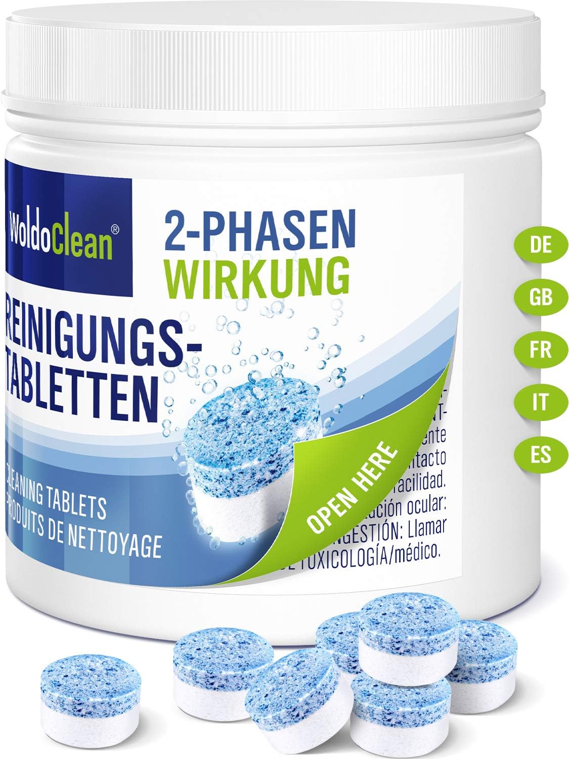 WoldoClean 2-Phase Cleaning Tablets for Automatic Coffee Machines - 25 Tablets, Compatible with Automatic Cleaning Programs - Image 4