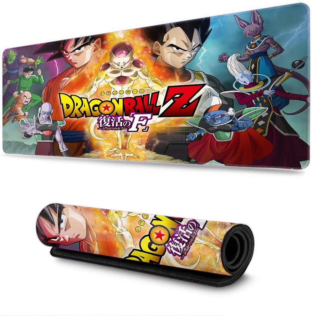 Extended Size Professional Gaming Mouse Pad Mousepad Custom Design for PC Computer Laptop forBall Dragon z Kakarot Super Z Son Goku Mousepad(15.8x35.5x0.2 in)