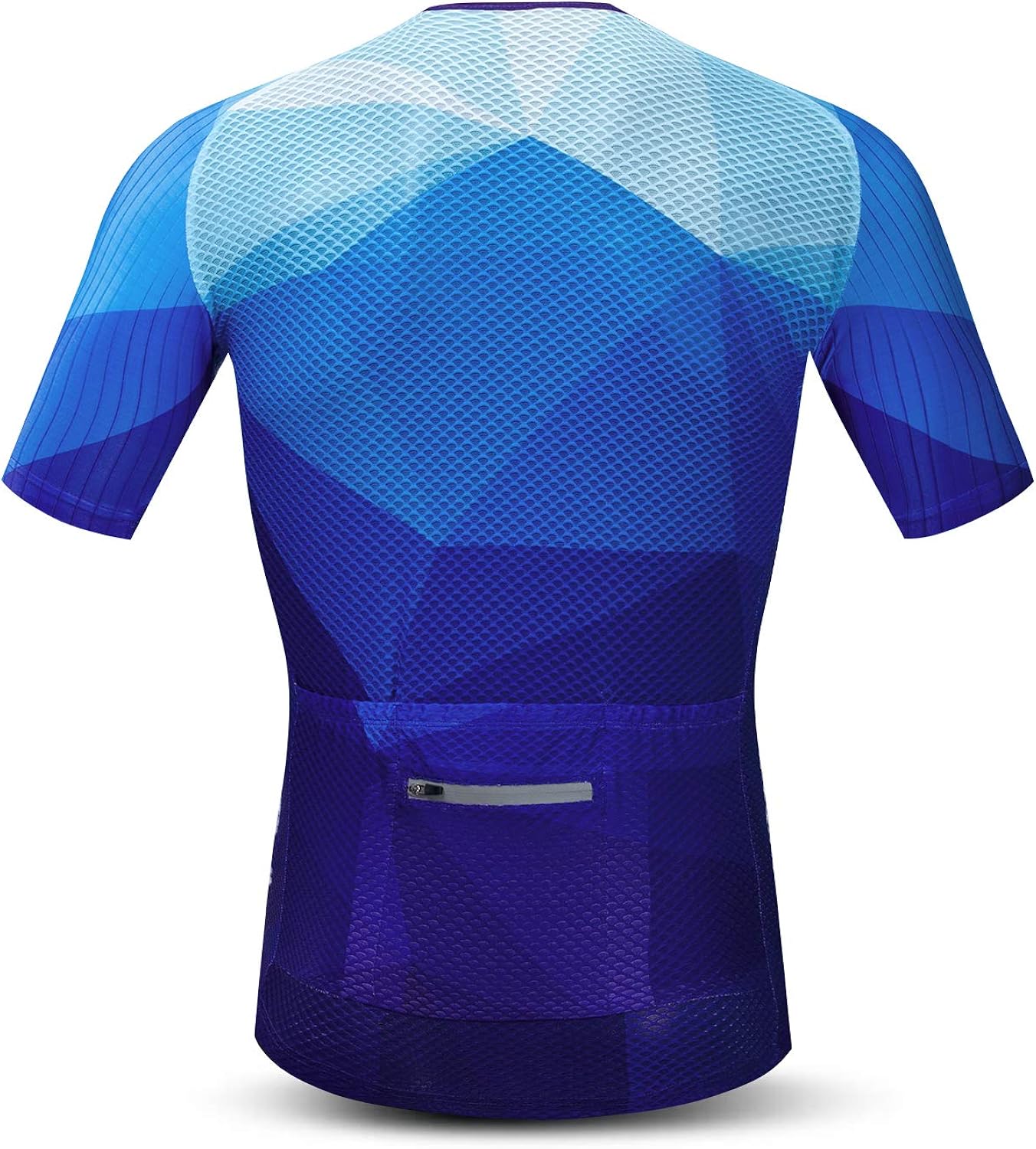 JPOJPO Racing Cycling Jersey Men, Men's Bike Tops S-3XL - Lycra+Polyester, Reflective Zipper, 4-Pockets: Clothing
