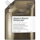 L’Oréal Professionnel Shampoo For Dry, Damaged Hair, Repair Damage & Restore Strength, Deep Molecular Repair