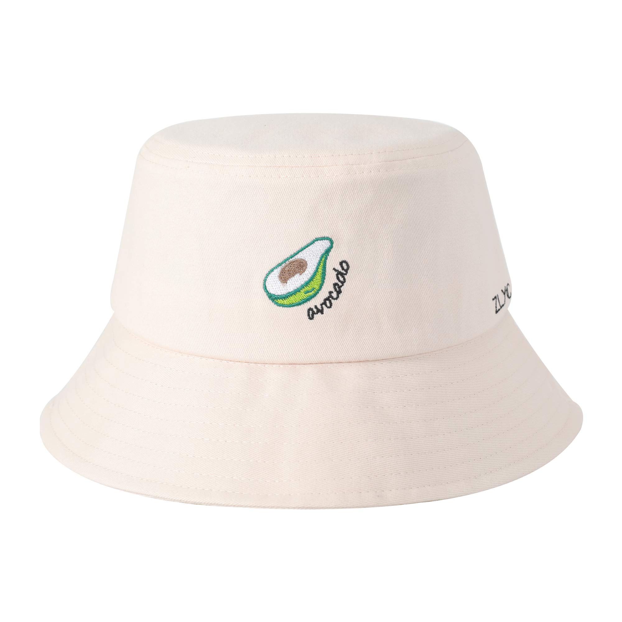 ZLYC Unisex Fashion Embroidered Bucket 