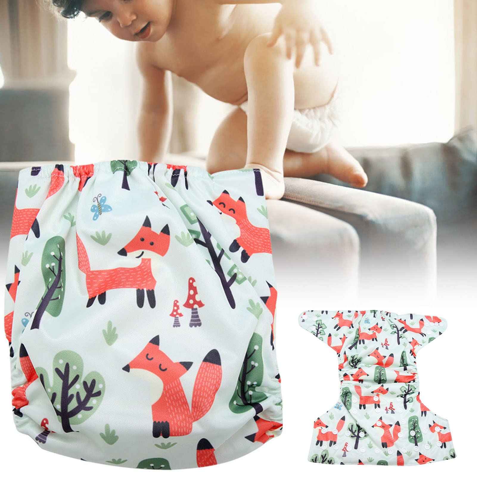 Calico Reusable Swim Diaper for Baby Toddlers Absorbent Washable Swim Nappy One Size Fit All Perfect for Swimming Lessons and Beach