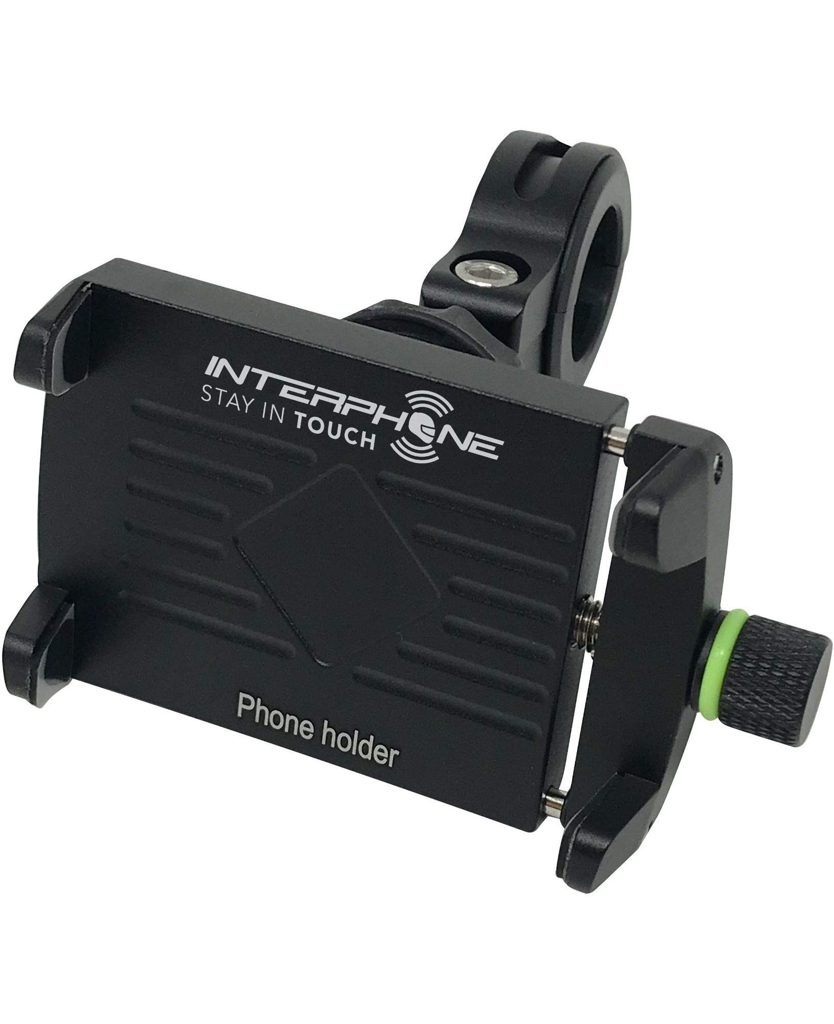 Interphone Cellularline SMMOTOALU - Universal Smartphone Motorcycle Holder for Handelbar