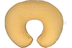 Boppy Nursing Pillow Cover, Ochre Stripe, Cotton Blend, Fits the Original Support Boppy Pillow for Breastfeeding, Bottle Feeding, and Bonding, Cover Only, Nursing Support Pillow Sold Separately