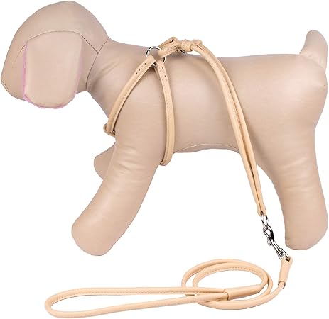 beige dog harness