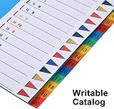 ROSSHINE 1-20 Part File Dividers A4 6Pack Multi-Color 11-Hole Pre-Punched view 8