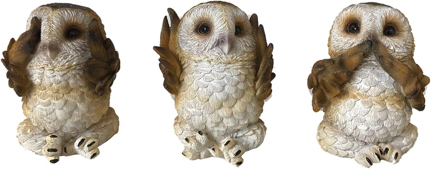 Nemesis Now Three Wise Brown Owls Figurines 7.5cm