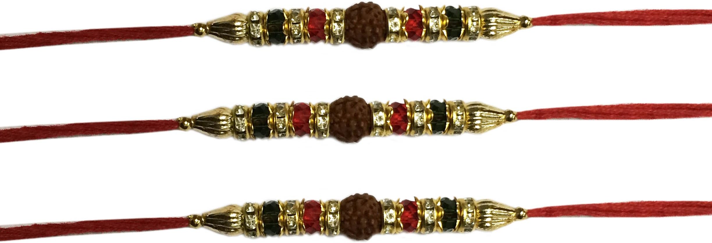 IndiaBigShopSet of 3 Rakhi, Rakhi for Brother, Raksha Bandha Gift for your brother, rakhi for siblings, rakhi thread, designer rakhi.