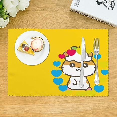 Amazon 4枚セット コロコロクリリン ランチョンマット 食卓マット プレースマット 撥水 断熱 滑り止め 給食 アニメ キャラクター かわいい 男の子 女の子 子供用 キッズ こども ランチョンマット オンライン通販