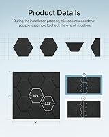 Soundsbay Acoustic Panels Self-Adhesive 18 Pack 30x30x0.9cm High Density view 5