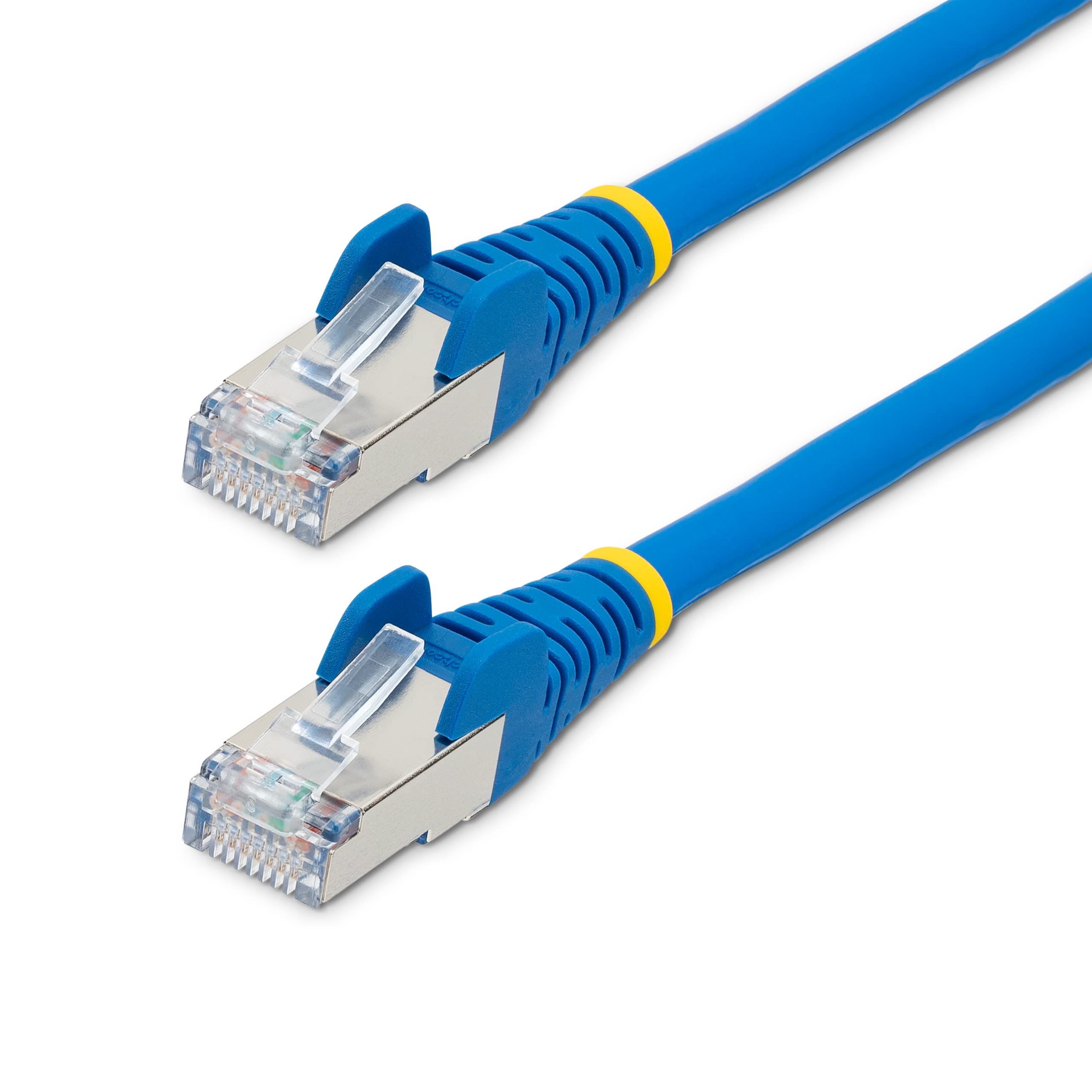 StarTech.com 10m CAT6a Ethernet Cable - Low Smoke Zero Halogen (LSZH) - 10 Gigabit 500MHz 100W PoE RJ45 S/FTP Blue Network Patch Cord Snagless w/Strain Relief (NLBL-10M-CAT6A-PATCH)
