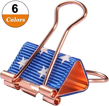 Amazon Com Marine Small Binder Clips Decorated Cute Medium Paper