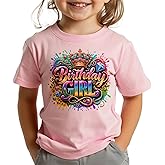 Birthday Girl Shirt 2nd 3rd 4th 5th 6th 7th 8th Girls Birthday T-Shirt Cotton Short Sleeve Tee Top