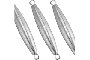Dr.Fish 5 Pack Trolling Sinker Fishing Sinker Vertical Lead Double Ring Inline Lead Fishing Weight 1oz-8oz 5pcs Bottom Fishin
