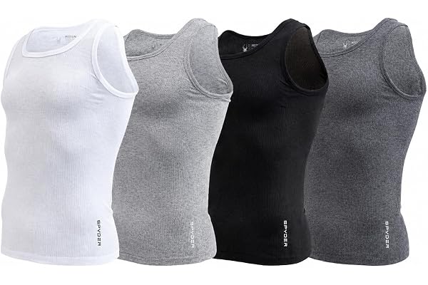 Spyder Mens Pro Cotton Pro Stretch Tank Tops A Shirts