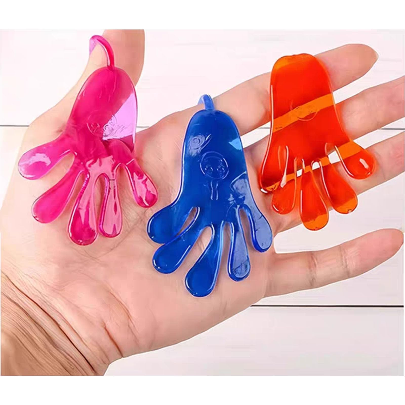 Tuko 20PCS Sticky Hands, Sticky Finger, Kids' Party Favor Sets, Fun Toys, Party Favors, Wacky Fun Stretchy Sticky Hands, Halloween Party Favors, Birthday Parties, Toys for Sensory Kids,20PCS