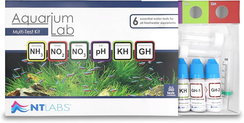 NT Labs Aquarium Lab Multi Test Kit 6 in 1 Freshwater Testing