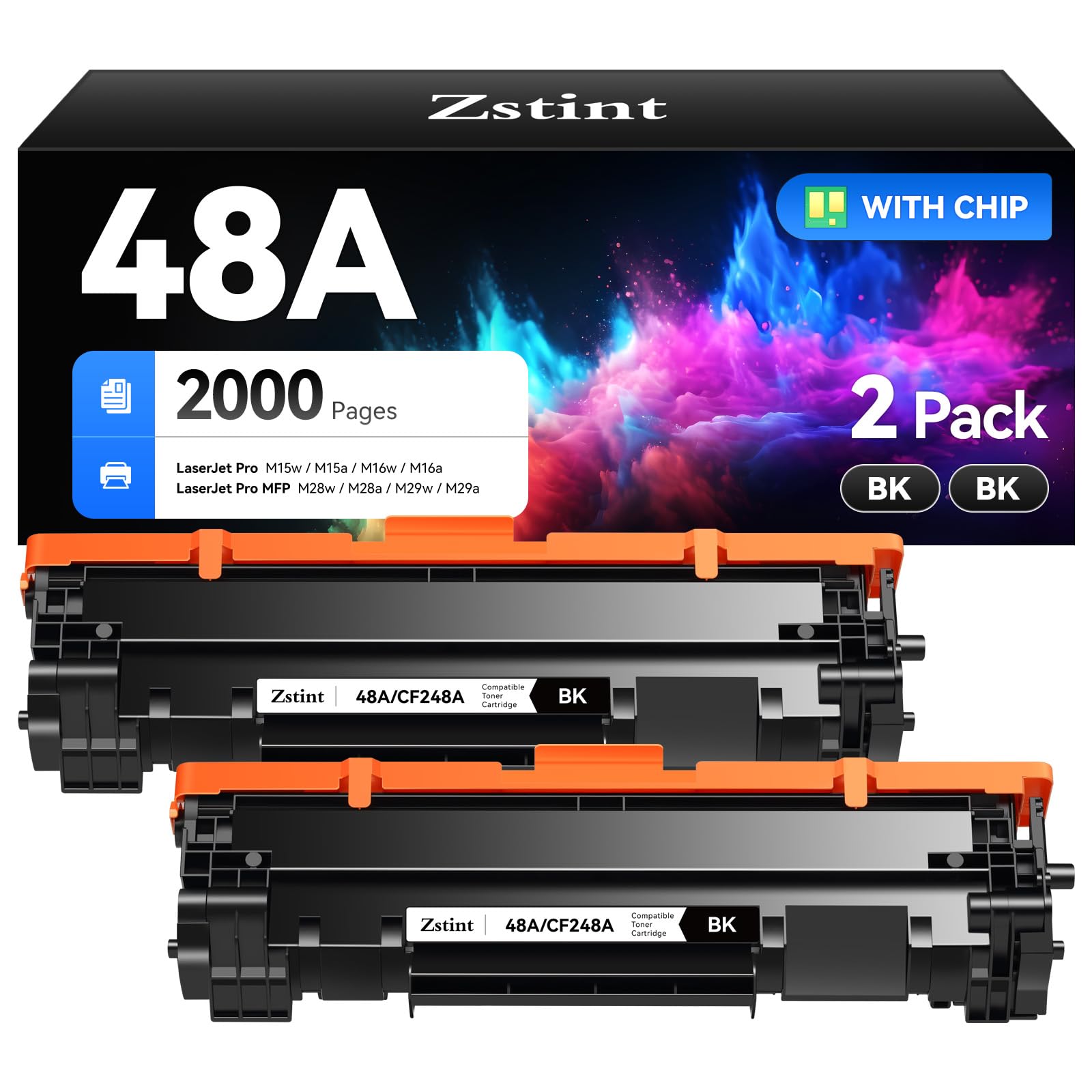 48A Black Toner Cartridge 2-Pack High Yield with