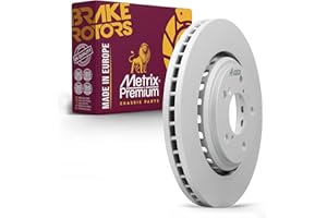 Metrix Premium Chassis Parts - 12.6 inch (320mm) Front Coated Vented Disc Brake Rotor Fits 2015-2023 Honda Odyssey, 2016-2022 Pilot, 2017-2022 Ridgeline, 2017-2020 Acura MDX, 2019-2022 Passport