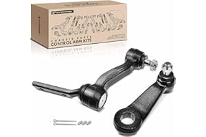 A-Premium Set of 2, Front Pitman Arm, Idler Arm, Compatible with Chevrolet Blazer 95-05, S10 83-04, S10 Blazer 83-84, GMC Jim