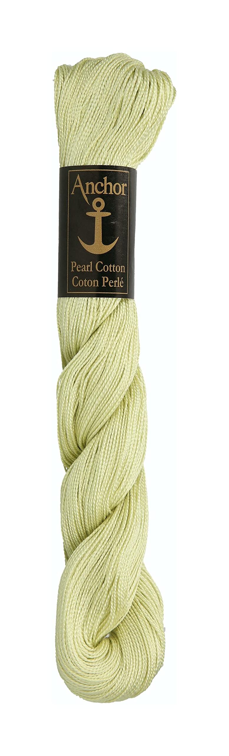 Anchor Pearl Thread Thickness 5 4301005-00259 Lime Green Embroidery Thread, 100% Cotton, 50 g