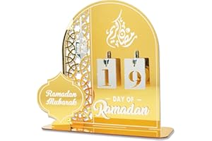ANOTION Ramadan Advent Calendar 2026 Countdown Calendar, Ramadan Decorations for Home, Islamic Decorations, Table Decor, Rama