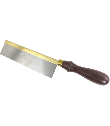 Lynx Thomas Flinn 12" Tenon Saw - 13 TPI Cross Cut, Stained Beech Handle, Brass Back (Made In Sheffield) - View #8