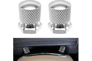 GENERIC AILMOTO Chrome Solo Seat Nuts, Seat Mounting Nuts Compatible for Compatible for Harley Davidson 1997-2024 Touring Iron Heritage Street Glide Road Glide Road King Softail Low Profile