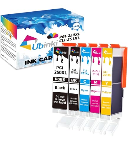 Cartuchos De Tinta Originales Canon - 5 Unidades Para Pixma MP560 (Cian, Magenta, Amarillo, Negro, Negro Grande)