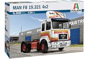 Italeri 3946S Man 1:24 F8 19.321 2 Axle, Faithful Replica Model Making, Crafts, Hobby, Gluing, Plastic Construction Kit, Assembly