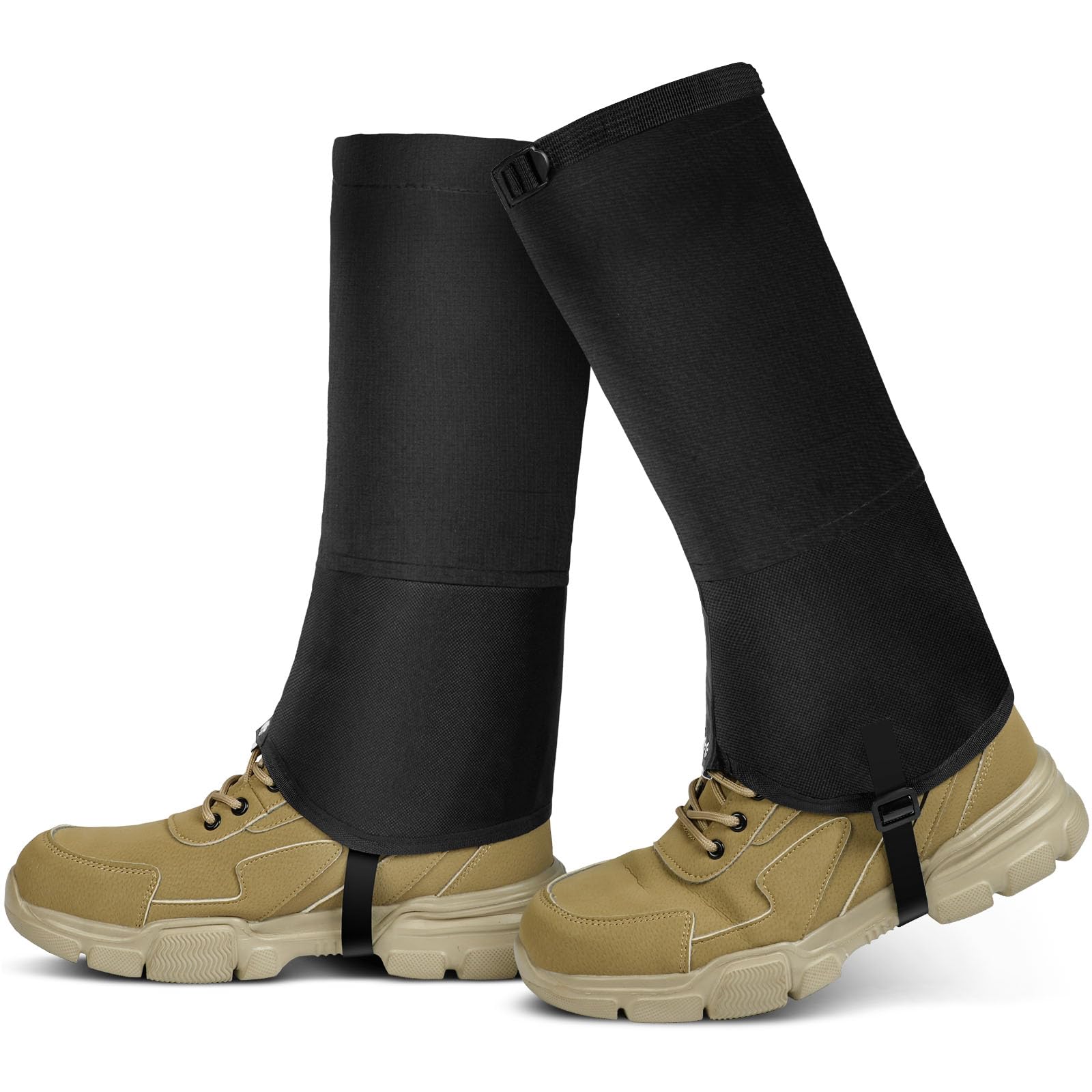 Adiwo Gaiters for Men Women, Leg Gaiters, Warm Hiking Gaiters, Waterproof Durable Snow Gaiters, Lightweight Warmth Gaiters Legging Gaiters for Cycling Walking Running Hunting Skiing Camping Climbing