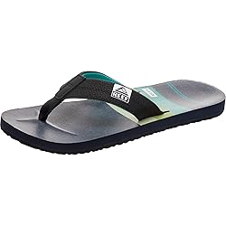 REEF Men's HT PRINTS Sandal, aqua green, 130 M US