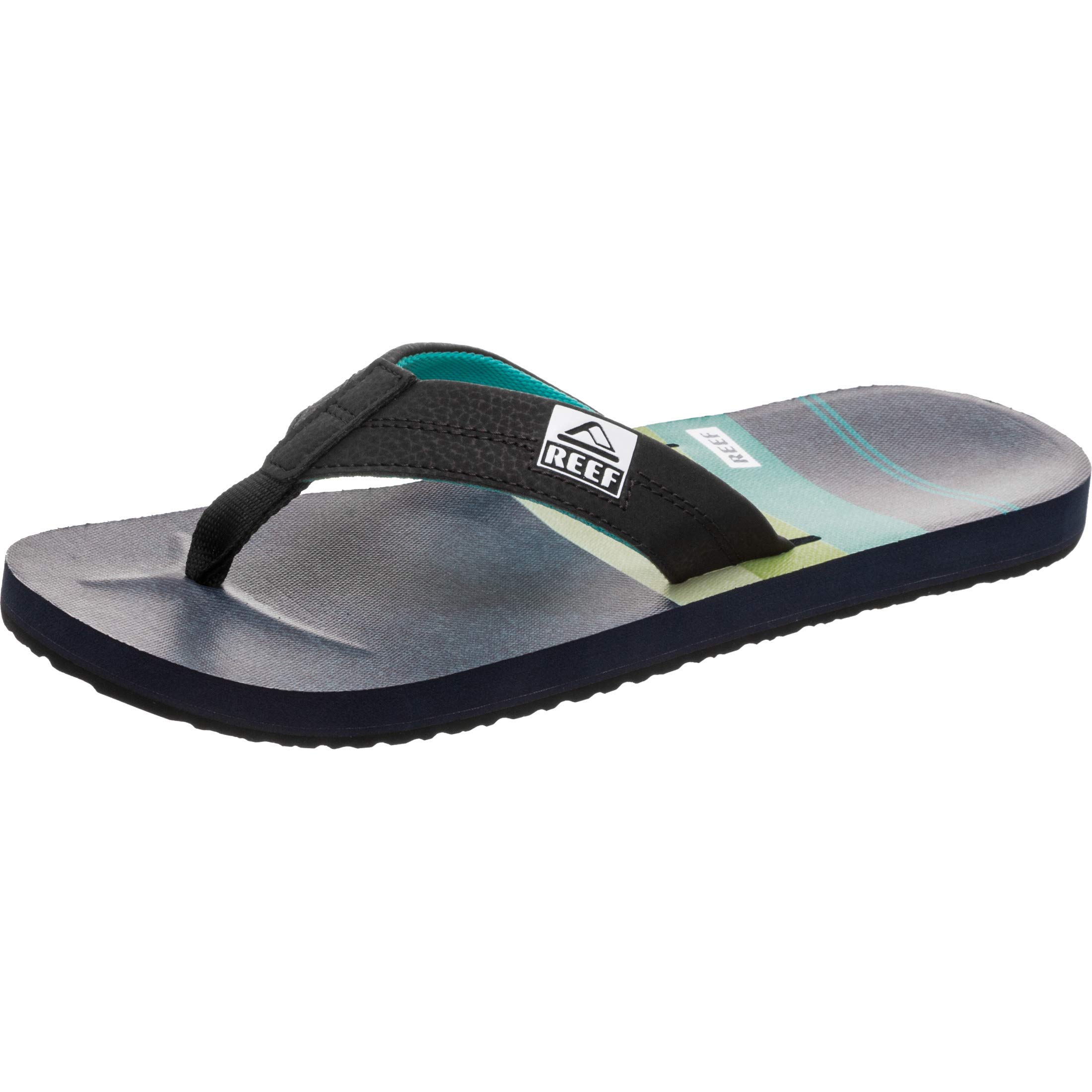 REEF Men's HT PRINTS Sandal, aqua green, 130 M US