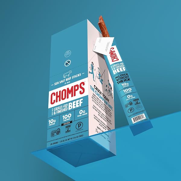 CHOMPS SEA SALT BEEF STICK 1.15 OZ