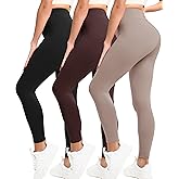 Natural Feelings Buttercloud 3 Pack Leggings for Women-High Waisted Buttery Soft Yoga Pants Lounge Everyday Wear