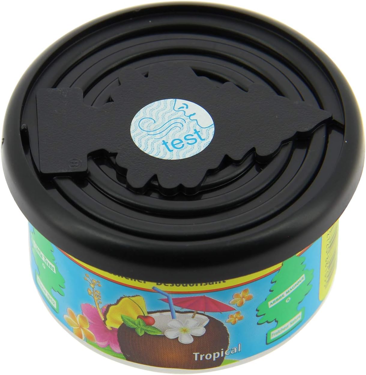 Little Trees Air Freshener Fiber Can LTFC726 Tropical Fragrance For Car Home Boat Caravan - Single Pack, 50 g (Pack of 1) - Image 3