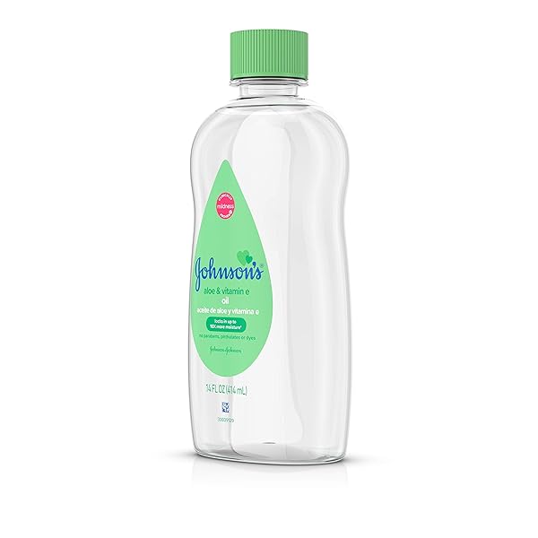 JOHNSON’S BABY JOHNSON & JOHNSON BABY OIL, ALOE VERA & VITAMIN E, MULTICOLOR, 14 FL OZ