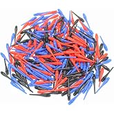 ROOBEEO Black 2BA Plastic Soft Dart Points 300 Pack Replacement Tips | 2BA standard thread plastic soft dart tips for electronic dartboards, durable replacement dart accessories