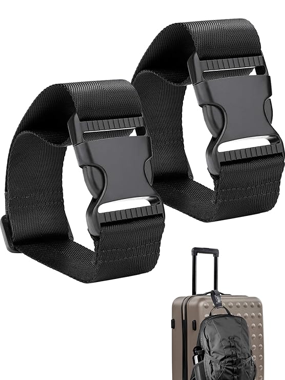 Frienda Add a Bag Luggage Strap Adjustable Suitcase Belt Straps