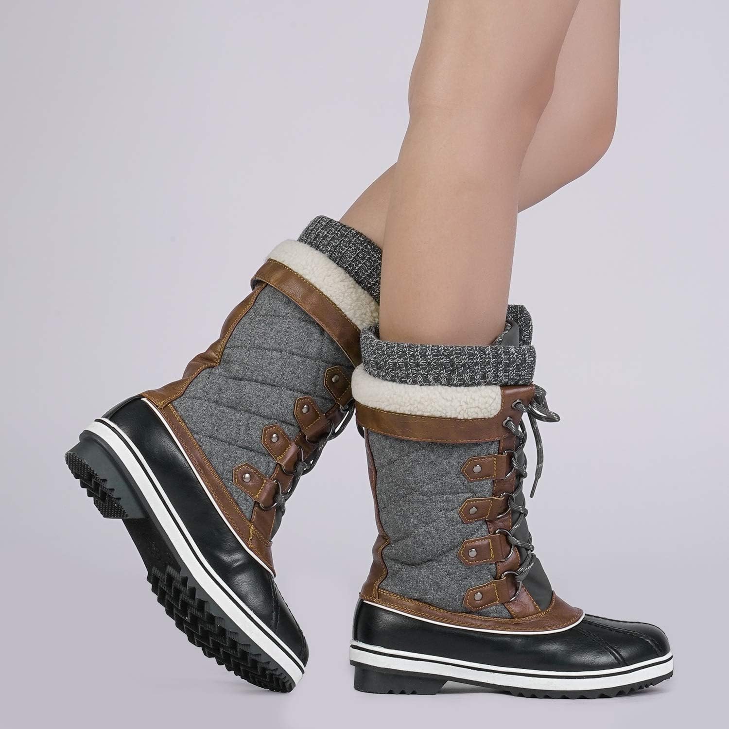  | DREAM PAIRS Women's Mid-Calf Winter Snow Boots | Shoes